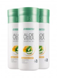 Aloe Vera Drinking Gel Traditionell mit Honig 3er Set